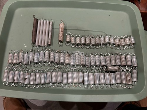 Large 70 Piece Mixed Lot Of Used Extension Springs Weighs 5#