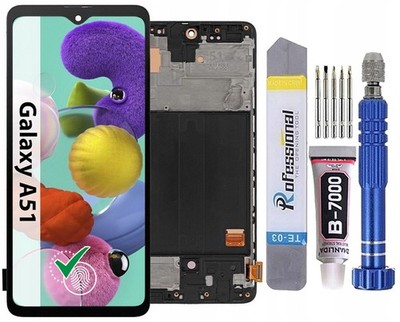 Display Für Samsung Galaxy A51 2019 A515 OLED LCD 6,3'' Bildschirm Rahmen
