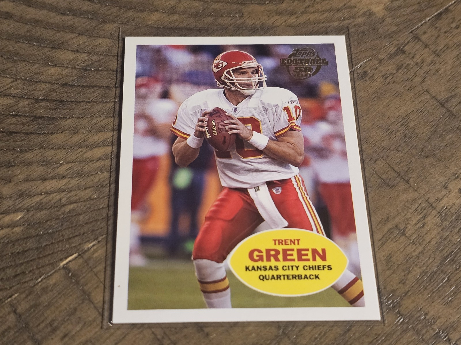 2005 Topps Trent Green Throwbacks Insert Nmmt