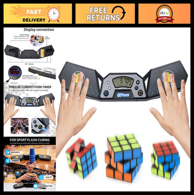 Speed Cube Timer with Touch Control Display - Perfect for Cube Racing & Competit