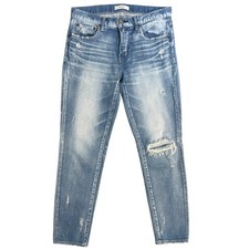 Moussy Vintage Jeans Ridgewood Distressed Skinny Japanese Denim Women's Size 28