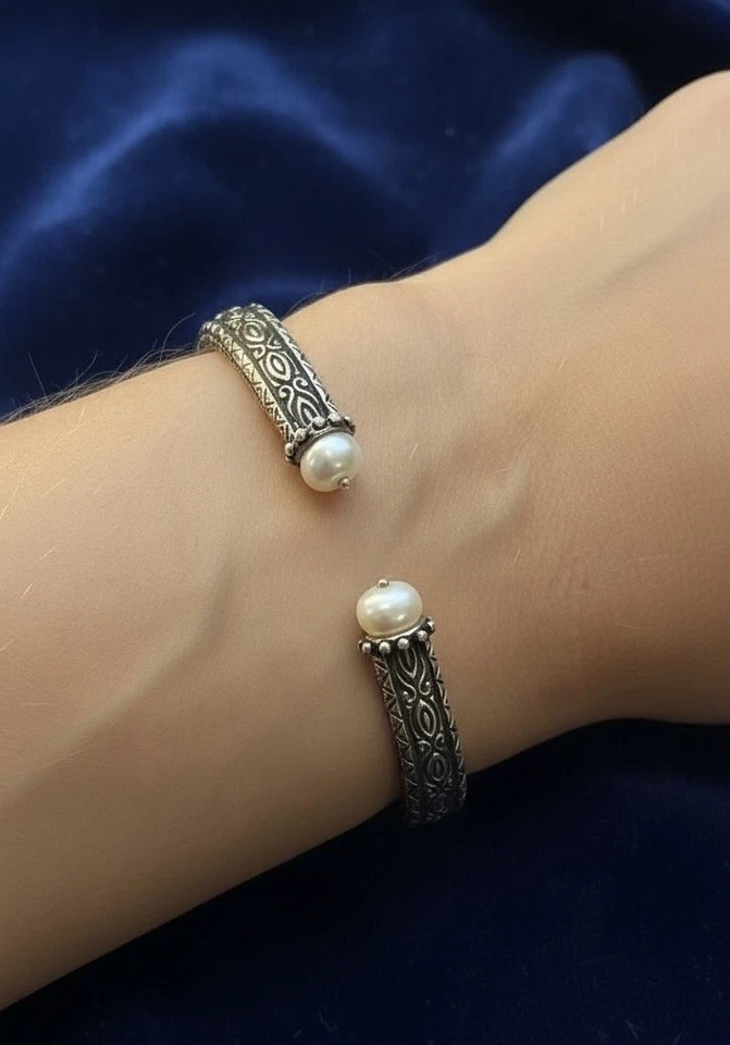 Bracelete Barbara Bixby prata esterlina topázio azul citrino e pérola - Imagem 3 de 4