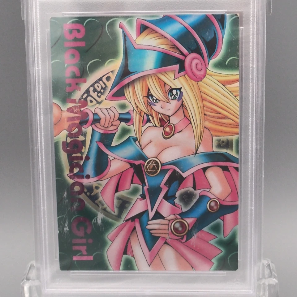 Yu-Gi-Oh PSA3 Dark Magician Girl Dungeon Dice DDM Pink Green 2001 Japanese PS596 - Image 2 of 4