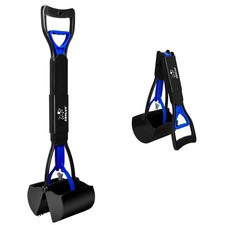 Foldable Long-Handle Dog Pooper Scooper – Pet Waste Pickup Tool, Ergonomic Grip