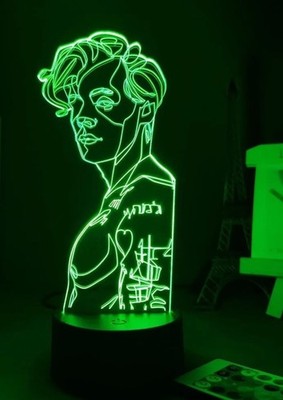 Harry Styles 3D Night Light. Desk Lamp Decor