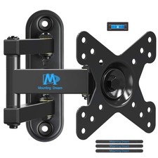 UL Listed Full Motion Monitor Wall Mount TV Bracket for 10-26 Inch LED, LCD F...