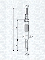 Magneti Marelli 062900034304 GlüHkerze FüR Hyundai, KIA