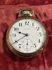 Waltham Vanguard 23 Jewel 18s Model 1903 Pocket Watch Rolled Gold Plate Working