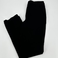 Quince Black Stretch Rayon Nylon Spandex Straight Leg Pants Women's Size S