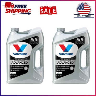 2 Pack, Valvoline Advanced Full Synthetic 5W-30 Motor Oil 5 QT