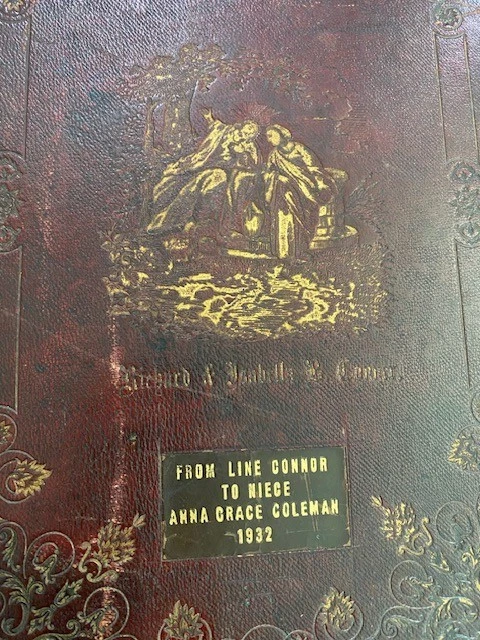 Rare Antique KJV 1846 Harpers Illuminated Bible Conner/Coleman Family engraving — 第 2/4 张图片