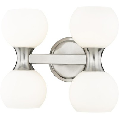 Z-Lite 494-4V-BN Artemis 4 Light 13 inch Brushed Nickel Vanity Wall Light