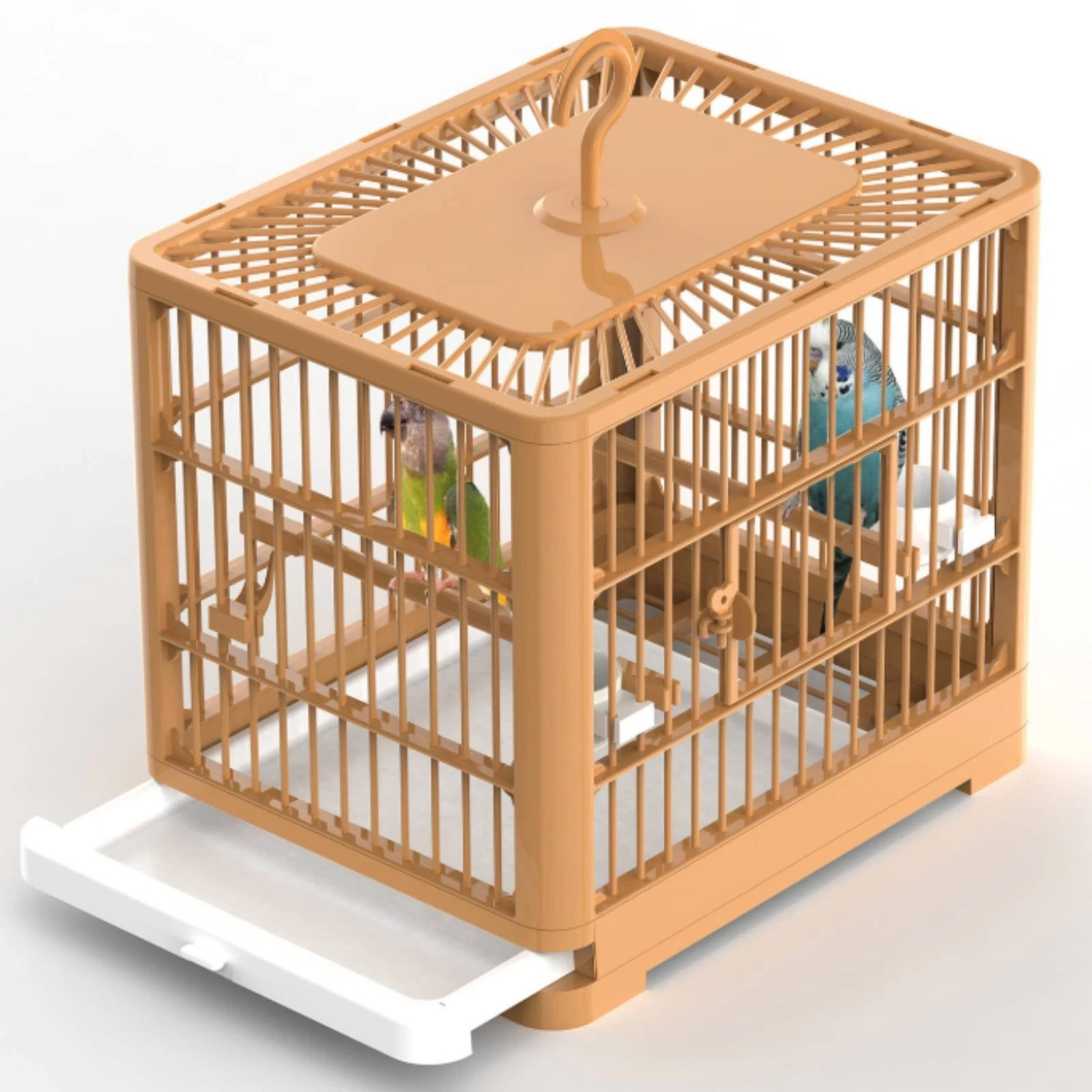 Parrot Enclosure Removable Tray Small Parakeet Enclosure Sturdy for Home