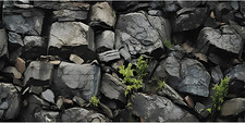 48x24 in Stone Aquarium Backdrop Grey Rock Fish Tank Background