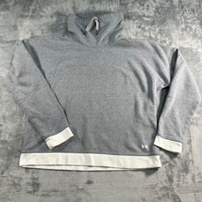 Under Armour Gray Loose Fit Cowl Neck Sweatshirt Long Sleeve Women LG