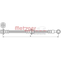 Metzger Bremsschlauch Vorne Passend FüR Mitsubishi Outlander | 4110639