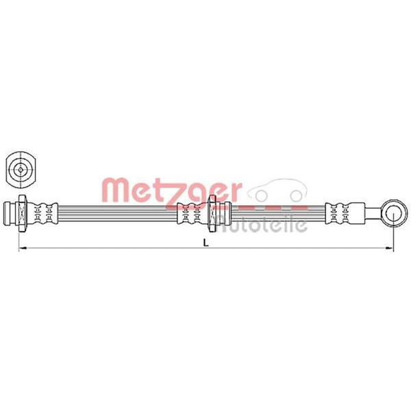 Metzger Bremsschlauch Vorne Passend FüR Mitsubishi Outlander | 4110639-image