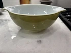 Vintage PYREX Verde Olive Green Solid 2 1/2 Qt Cinderella Mixing Bowl 443