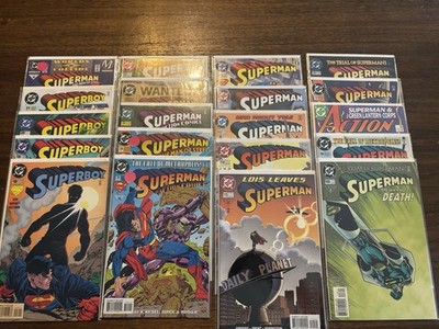 20 DC Comics Bagged Boarded Superman Action Comics Superboy