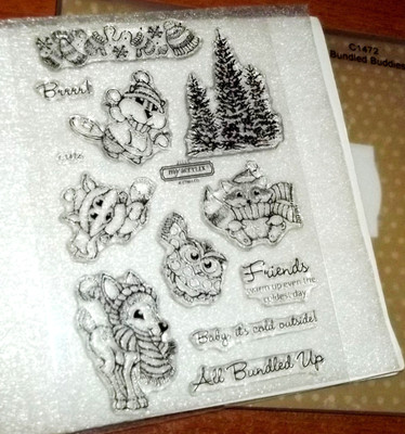 CTMH C1472 BUNDLED BUDDIES ~ Deer, Raccoon, Friends warm up even the coldest day