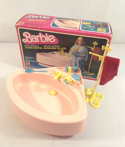 Barbie 1979 Vintage Dream Furniture Collection Luxury Bathtub in Box