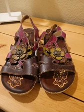 Springstep L'Artiste Gipsy Sandals Size 36 Multicolored Leather