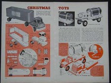 1949 Wooden Toy Tractor Trailer & Sprinkler Truck How-To build PLANS