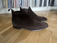 Crockett & Jones Chelsea 8 dark brown suede U...