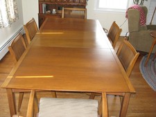 John Van Koert Profile for Drexel Mid-Century Modern MCM Dining Table & 6 Chairs