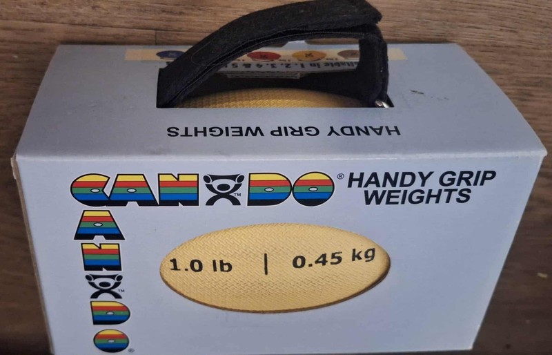 NEW Can Do Cando Handy Grip Weights .. 1.0 lb (0.45 kg)