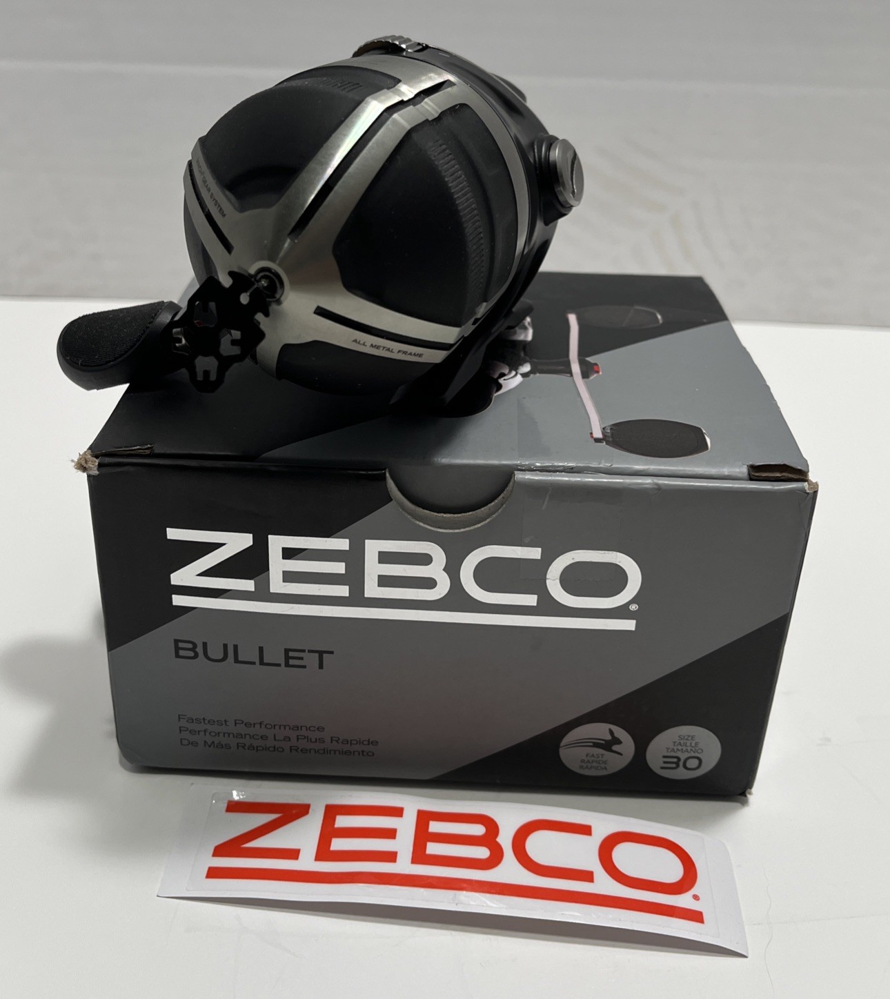 New ZEBCO Bullet Pre-Spooled Spincast Reel - 9 Bearing (8+cl