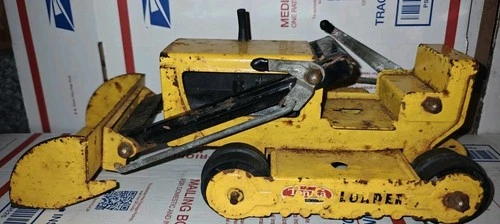 Vintage 1960’s Tonka Trencher Backhoe Bulldozer Yellow As Is