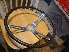 1964 65 66 Corvette C2 Genuine Gm Walnut Wood Woodgrain Steering Wheel Oem Used 