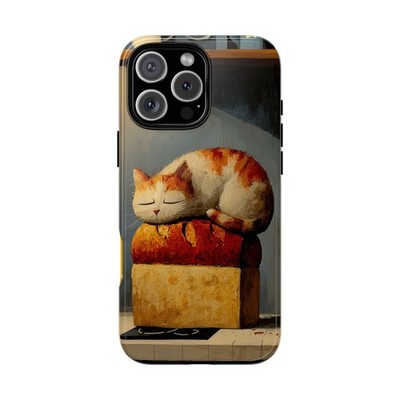 Phone Ink - Case for iPhone/Galaxy/Pixel - Cat Sleeping Loaf of Bread