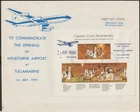Australia 1970 FDC Cover Captain Cook Bicentenary Opening Tullamarine Airport