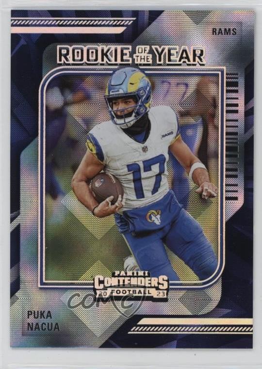 2023 Panini Contenders Rookie of the Year Silver Puka Nacua #19 RC 13hf