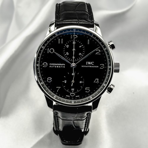 IWC IW371447 Portugieser Chronograph Automatic Black Dial 41mm Box papers 2020
