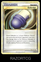 Defender 72/90 HGSS Undaunted Uncommon Pokemon Card