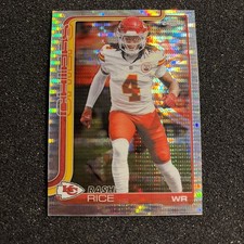 2025 Topps Chrome #147 Rashee Rice Pulsar Refractor