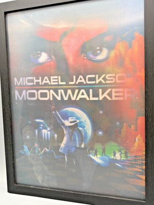 3D-Bild/Effekt-Flip-Michael Jackson-Moonwalker-Kult-30x40cm-mit Rahm.