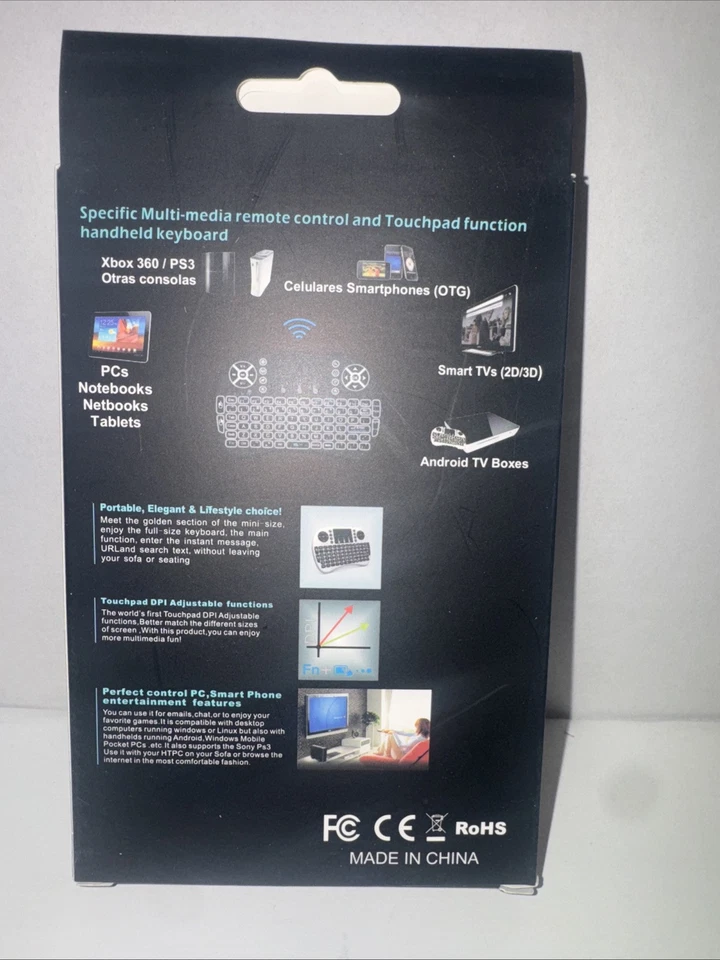 Bluetooth Mini Keyboard Backlit Touchpad PC/Mac/Android - Image 2 of 4