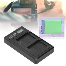 Portable Camera Battery Charger for NB  13L USB Camera Dual Charger with LCD