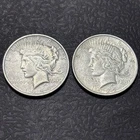 1922-P 1924-P Peace Dollars Lot of 2