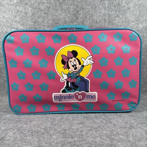  Disney Company Minnie Mouse Minnie and Me Pink Childs Luggage Suitcase  1980'S