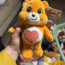Care Bears Tenderheart Bear 6.5" Plush Stuffed Animal With Tags Orange Heart