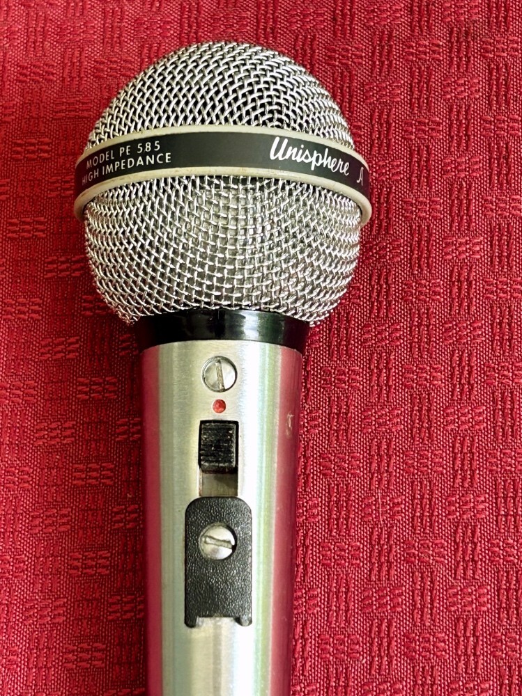 Vintage Shure Model PE 585 Unisphere A Dynamic Microphone +