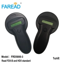 134.2khz FDX-B HDX RFID animals handheld scanner reader for herd farm livestocks
