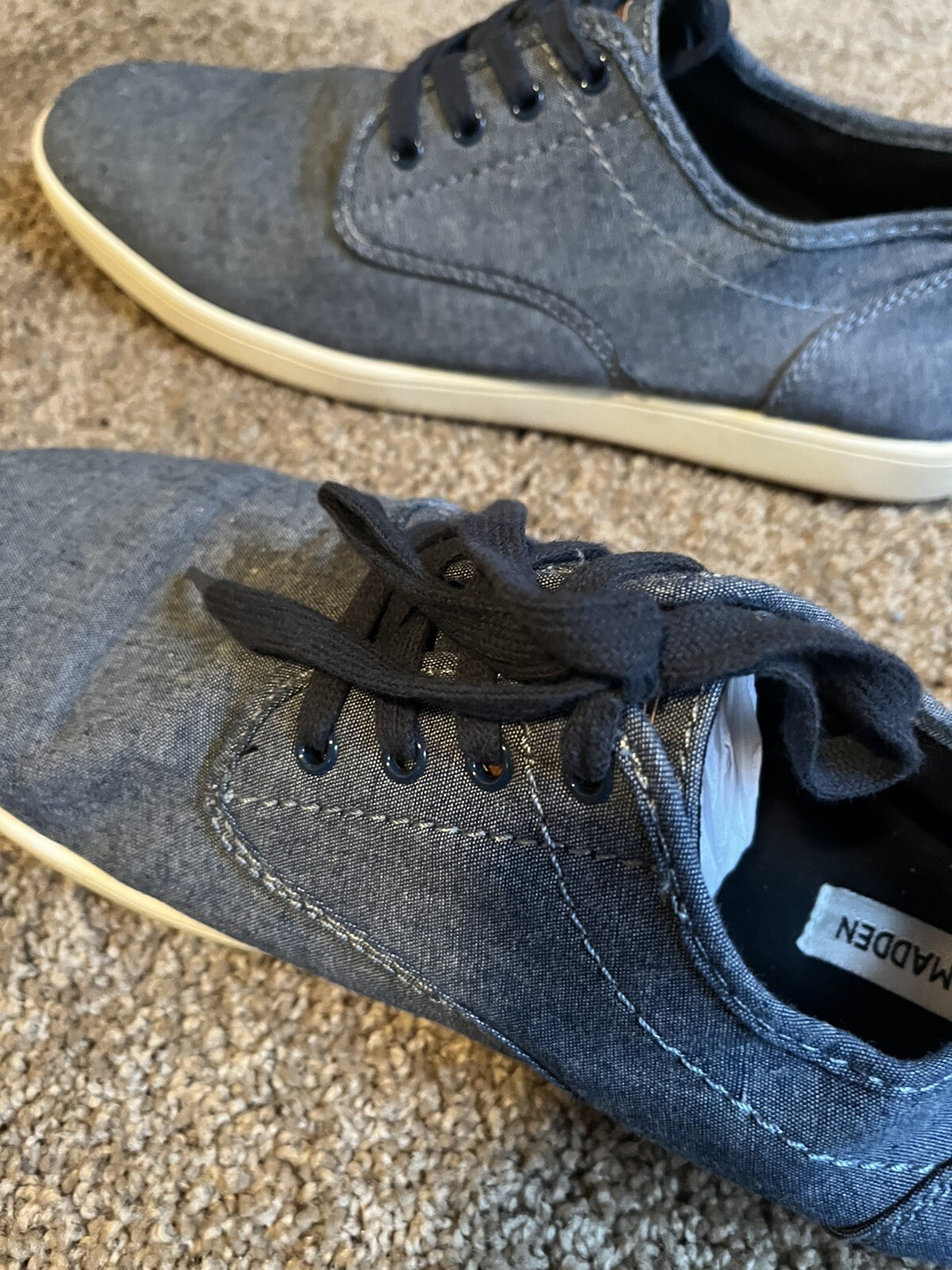 SAOLA Steve Madden scarpe sneakers uomo stringate blu taglia 12M