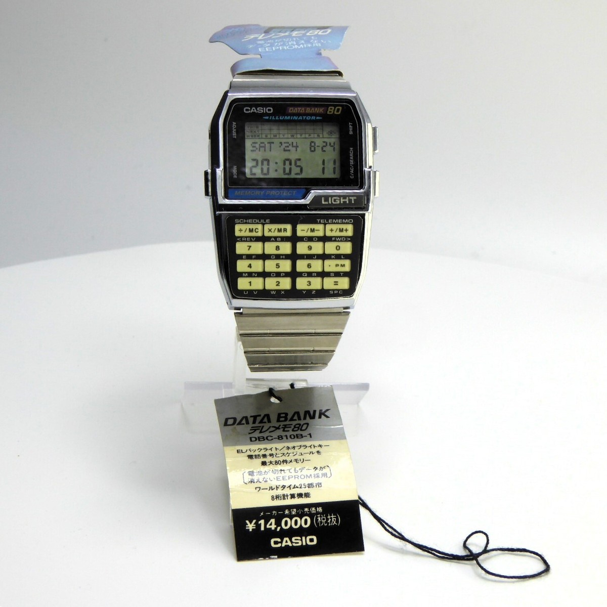 Vintage Casio DBC-810-B Databank 80 Rare Calculator Watch Vintage Casio DBC-810-B Databank 80 Rare Calculator Watch