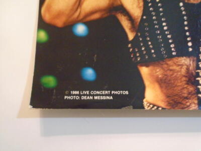 Kiss Band Paul Stanley 1986 Live Concert Photos Dean Messina 8 x